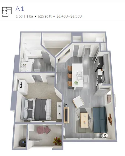 Floor plan 1X1