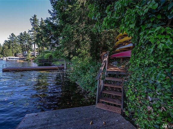 Quick lake access from the dock with convenient boat storage.  The water is waiting.