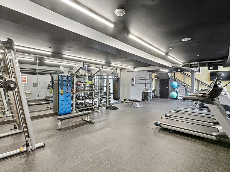 Stay active without leaving home in the state-of-the-art fitness center.