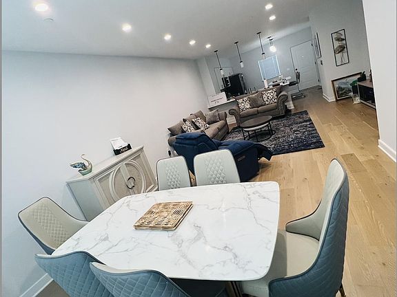 Dining and living space