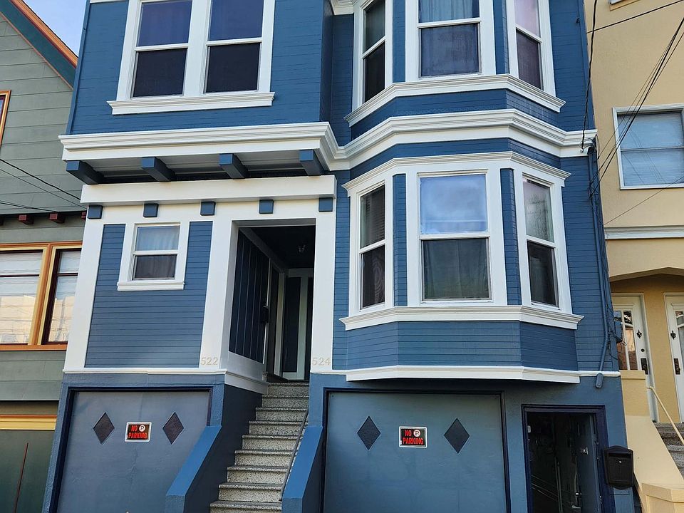 Front of property, new paint