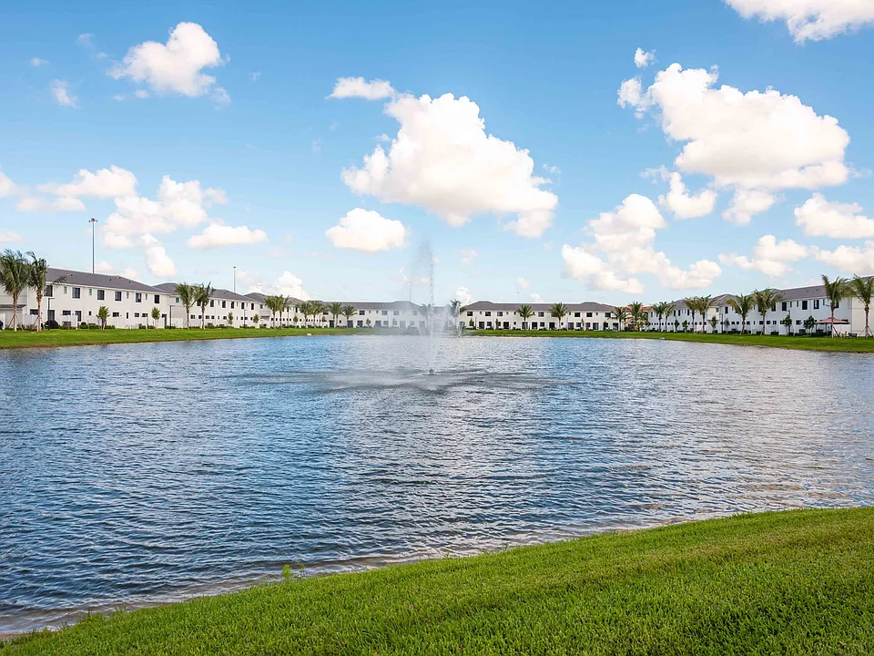 Lake with Fountain