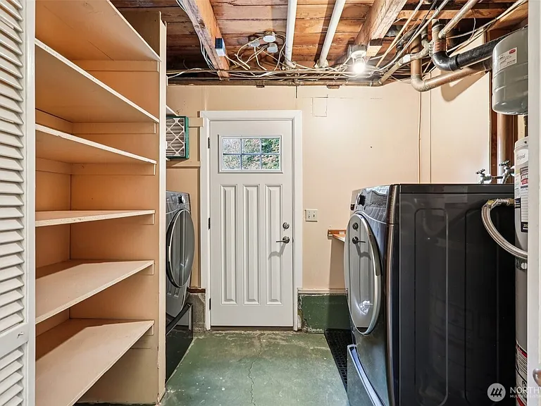 laundry in lower level