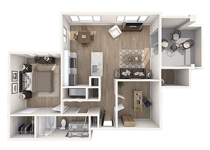 Floor plan Bougenvilla Renovated