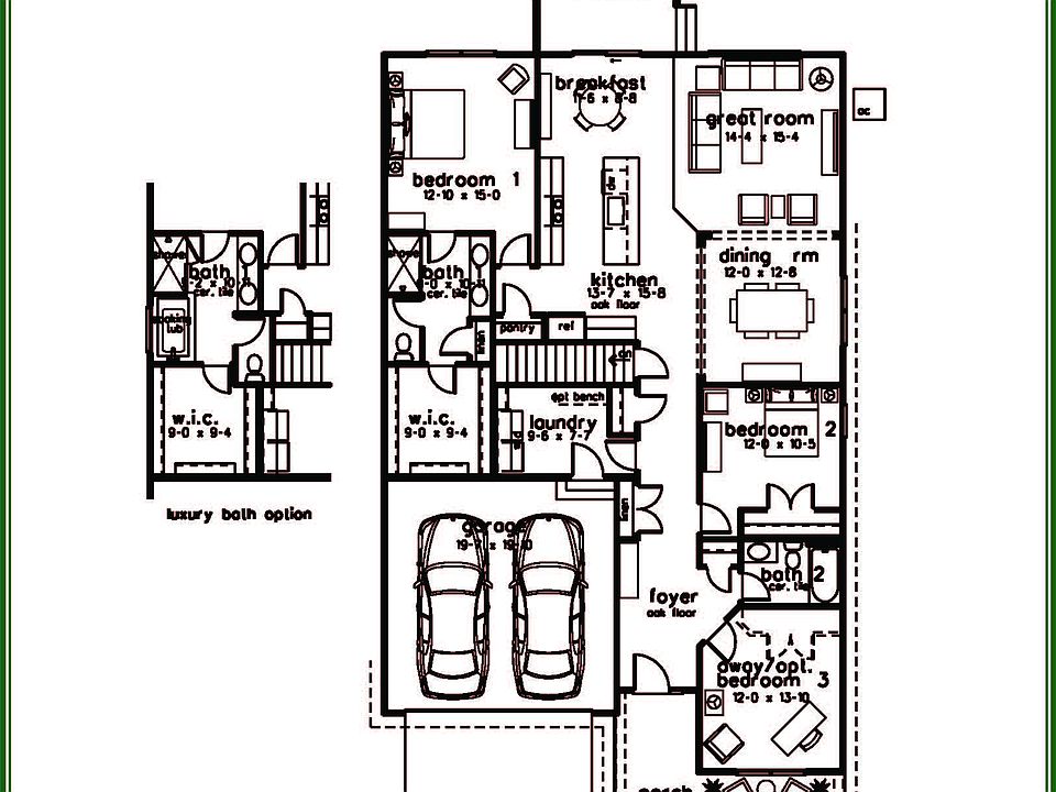Oakfield Cottage Ranch Plan, Munhall Glen of St. Charles, Saint Charles