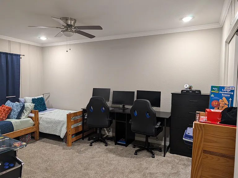 Spacious bedroom located across from the hall bathroom. Plenty of potential and fun!