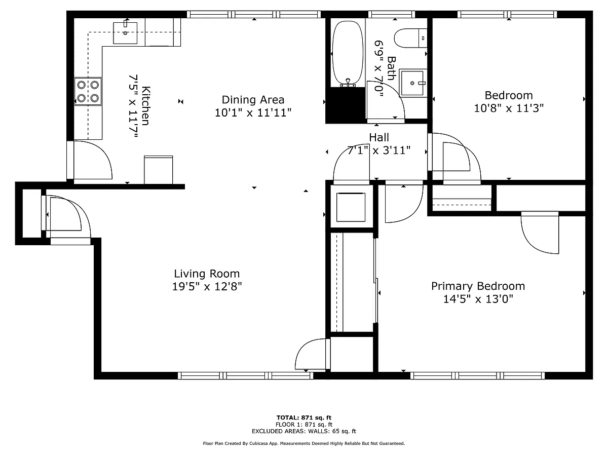 Floor plan Delmar 2 Bedroom