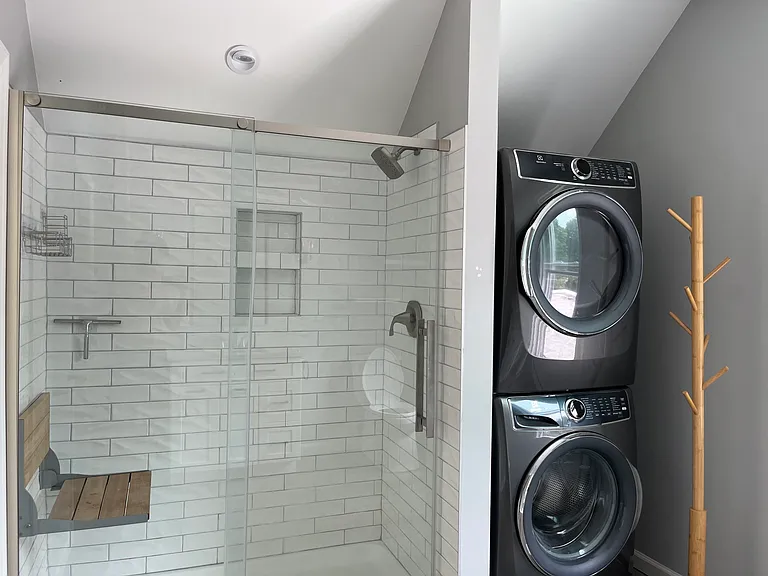 New washer + dryer units