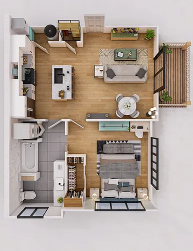 Floor plan The Petal