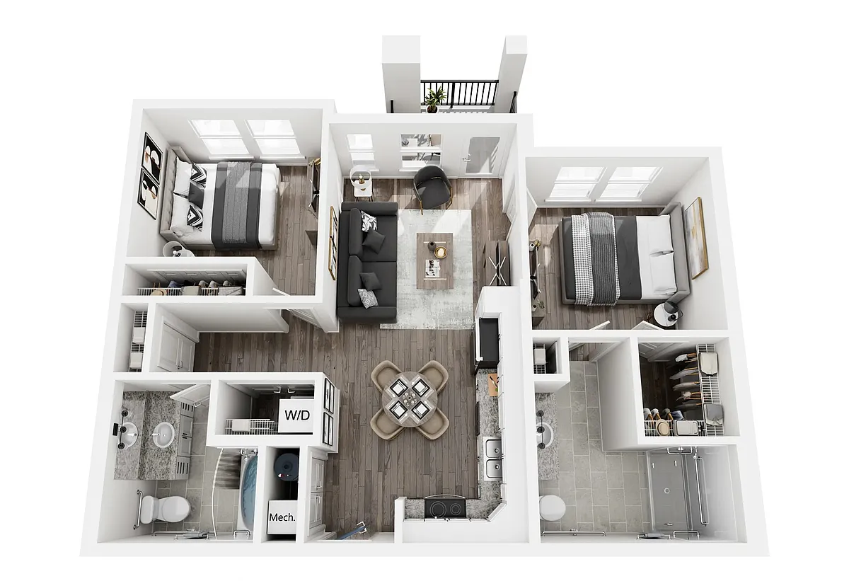 Floor plan 2 bedroom