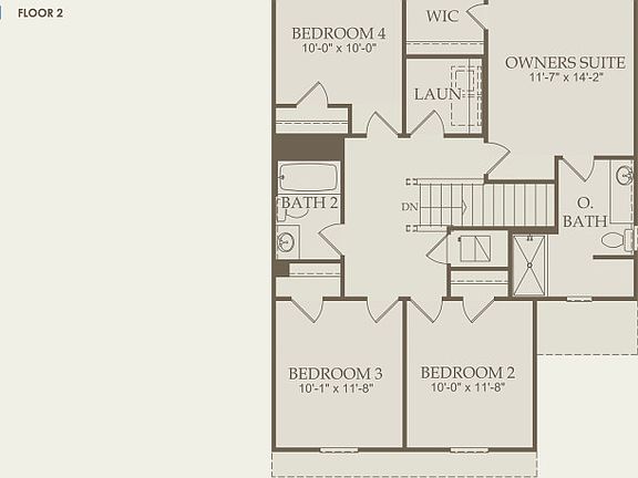 Pierce Floor Plan, Quick Move-in Home, Floor 2