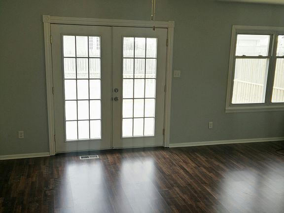 Living room view to deck