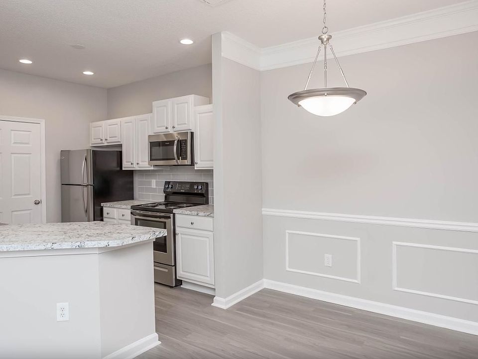 Spacious kitchen layout