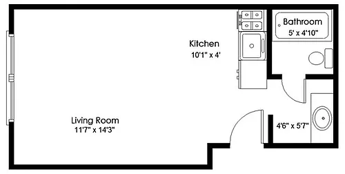 Floor plan Studio