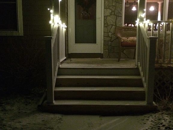 Front door at Christmas