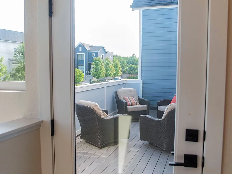 Upstairs patio