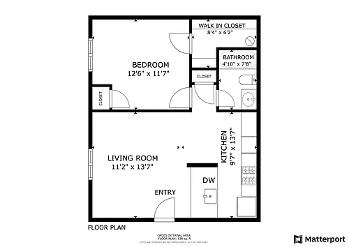 Floor plan Bedroom Downstairs Furnished