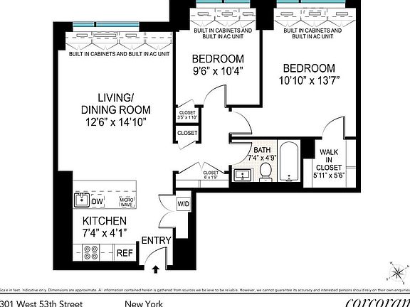 2nd image of 301 W 53rd St APT 14B