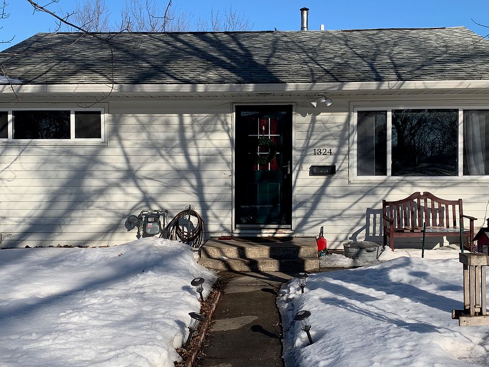 winter front of house