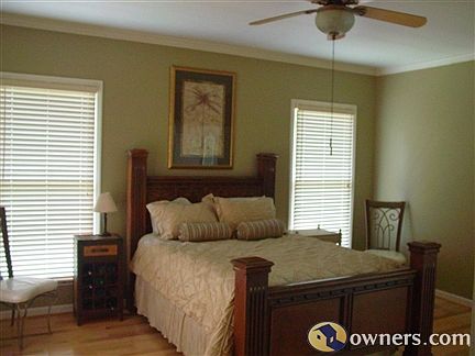 Master bedroom - peaceful sleeping here.