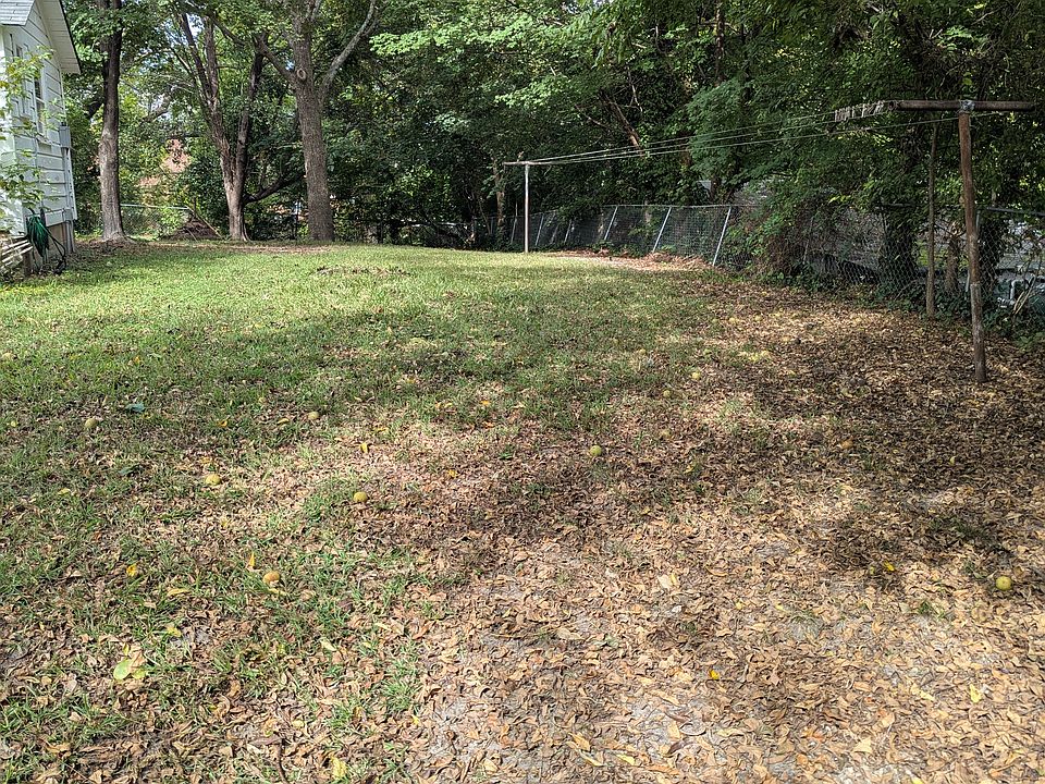 Large fenced in backyard