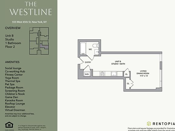 2nd image of 555 W 45th St #2B