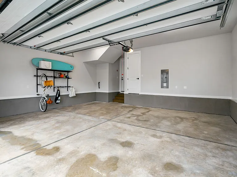 Spacious two-car garage with opportunity for ample storage