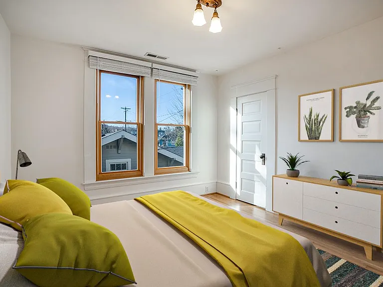 Bedroom 3. This image shows a virtually furnished space. Bedrooms come unfurnished.