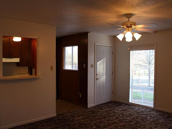 View from bedroom into livingroom and kitchen