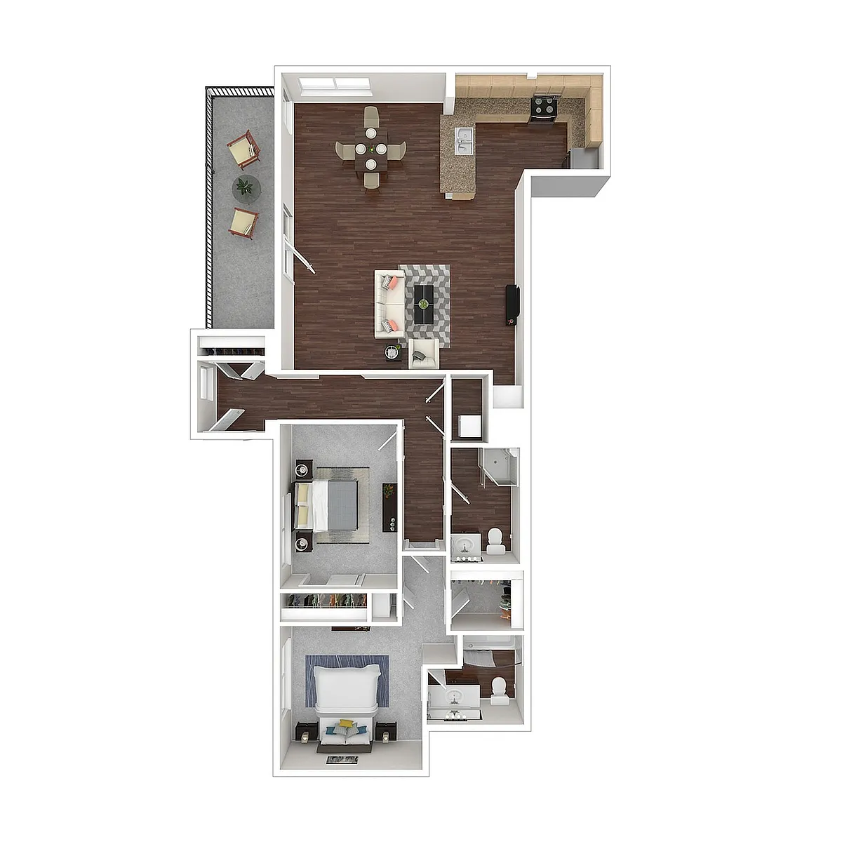 Floor plan B7 West Upgrade