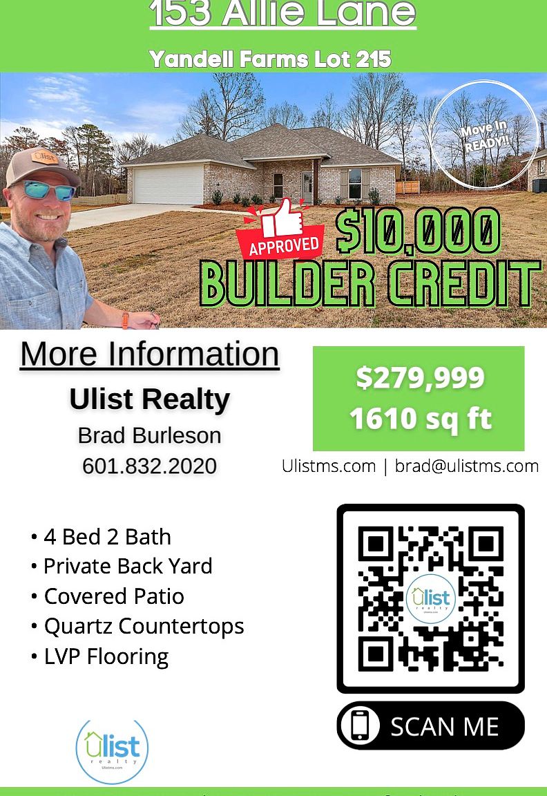 Yandell Farms by Clark Builders in Canton MS Zillow