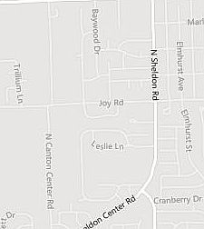 Home location: Joy Rd just west of Sheldon.