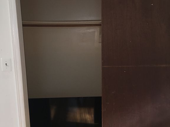 Closet in master bedroom