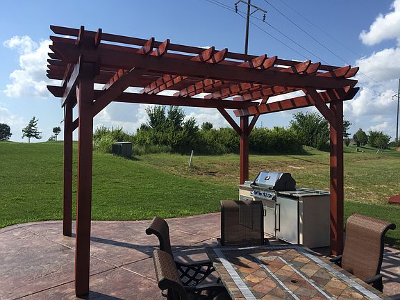 Pergola with Outdoor kitchen