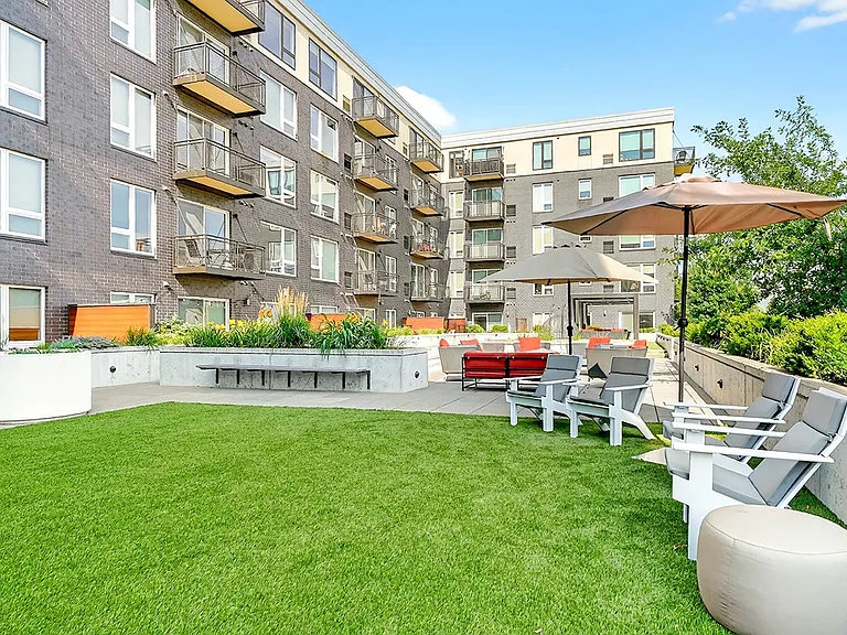 Soak up the sun or relax in the shade in this spacious outdoor courtyard with plenty of room to unwind.