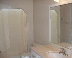 Custom enclosure in bath.