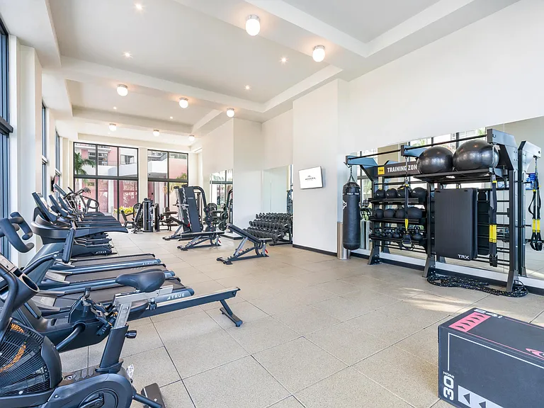 Achieve your fitness goals with our club-quality center, TRX, spin bikes, and on-demand classes.