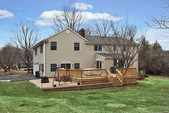 Rear view-huge level yard