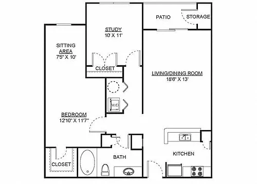 Floor plan The Rivermorn