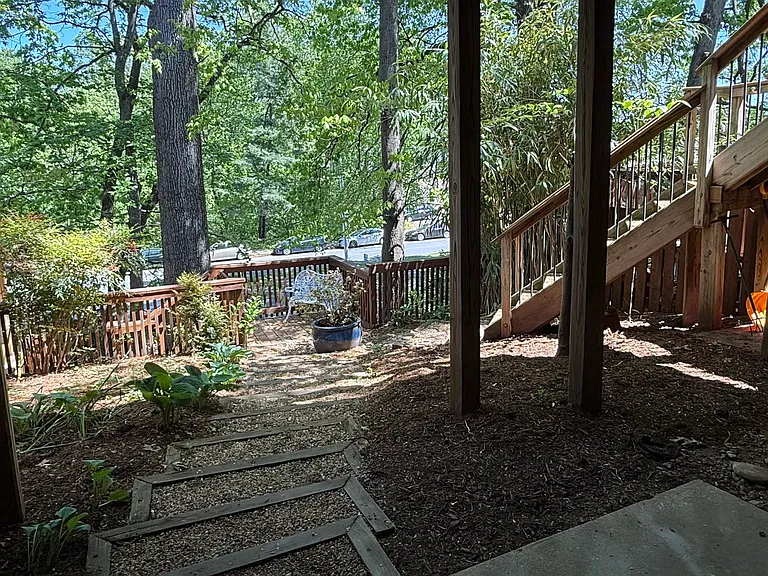 View from private patio