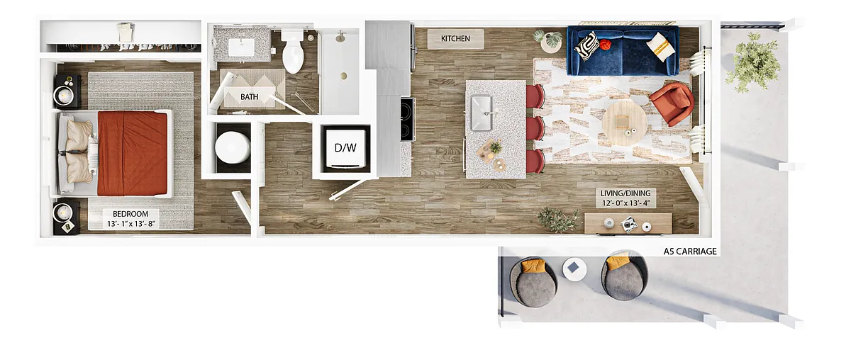 Floor plan A5 Carriage