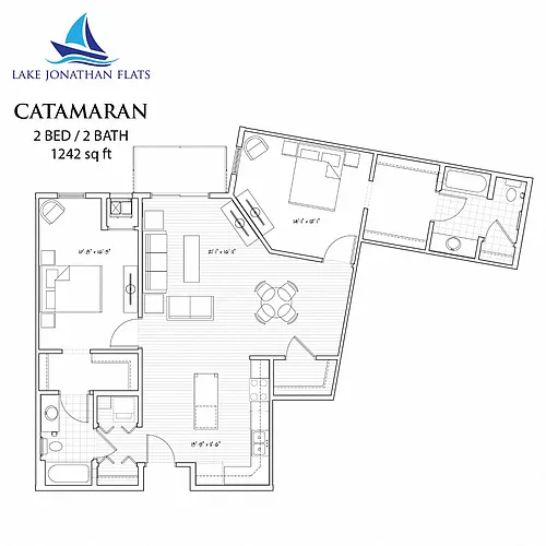 Floor plan Catamaran