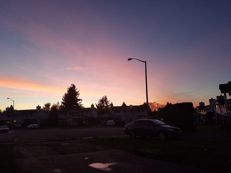 Sunset from the livingroom.