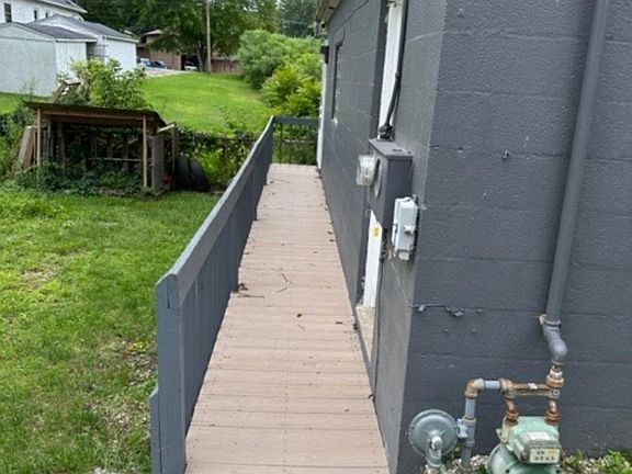 Entryway and side yard