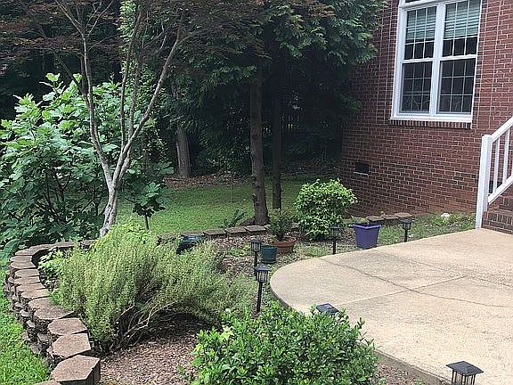 Front yard with herbs