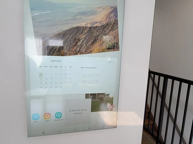 wifi connected refrigerator, plays music, photo album, browse the internet