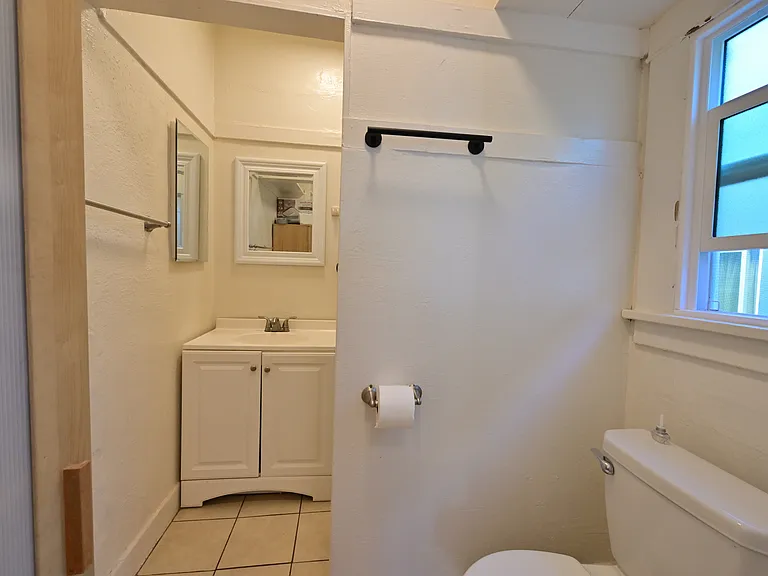 small bathroom with shower stall