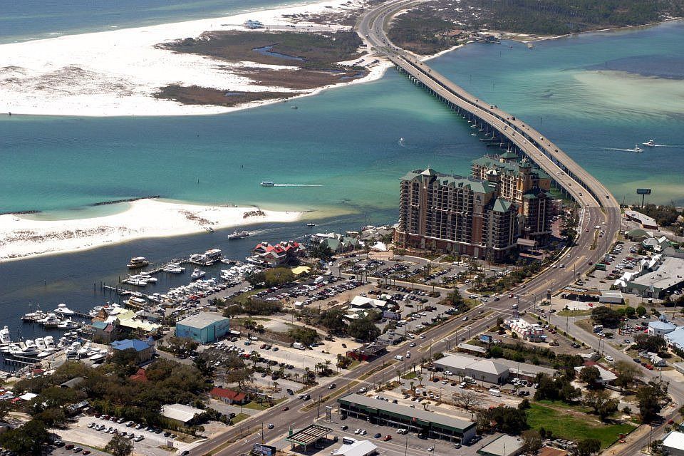 Arial View Destin Habor