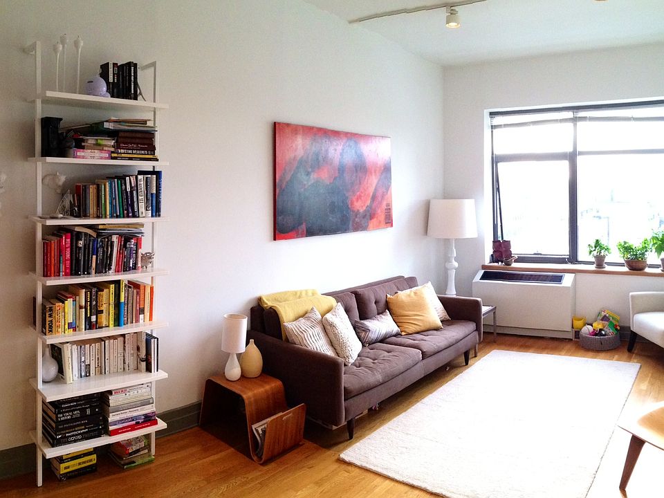 Generously sized living room with amazing views of Downtown