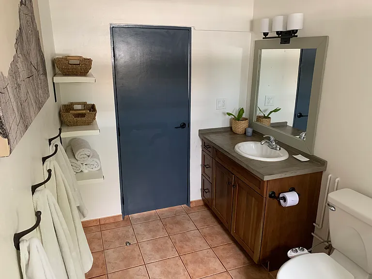 Hallway bathroom.
